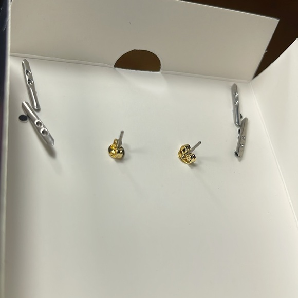 NIB COACH Signature With Malachite Slider Bracelet & Open Circle Earrings Set - Picture 9 of 15